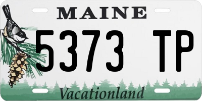 ME license plate 5373TP