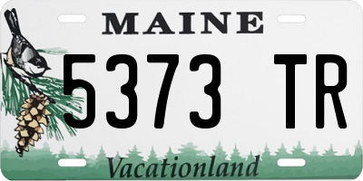 ME license plate 5373TR