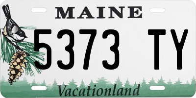 ME license plate 5373TY