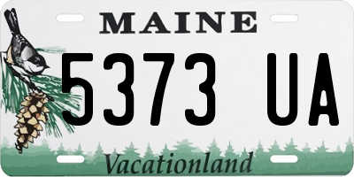 ME license plate 5373UA