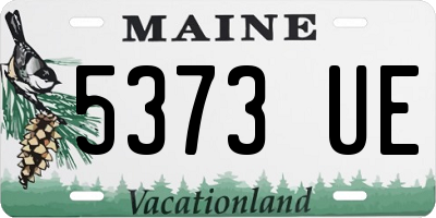 ME license plate 5373UE