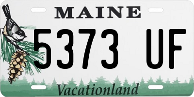 ME license plate 5373UF