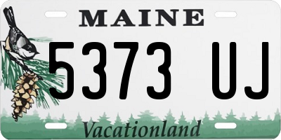 ME license plate 5373UJ