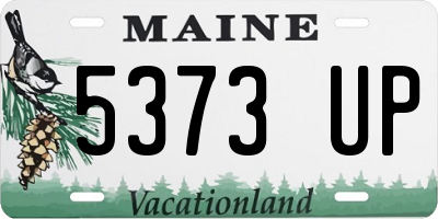 ME license plate 5373UP
