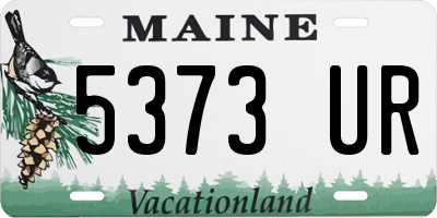 ME license plate 5373UR