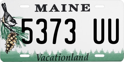 ME license plate 5373UU