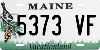 ME license plate 5373VF