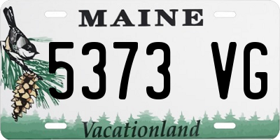 ME license plate 5373VG