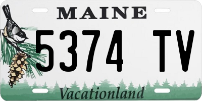 ME license plate 5374TV