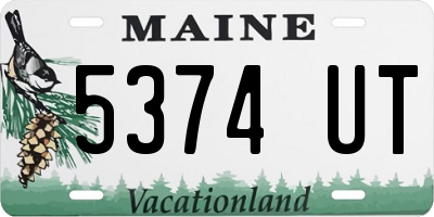 ME license plate 5374UT