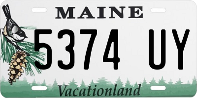 ME license plate 5374UY