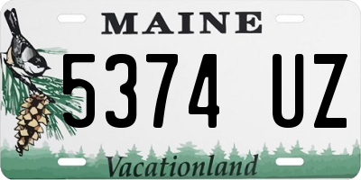 ME license plate 5374UZ