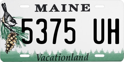 ME license plate 5375UH