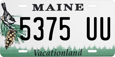 ME license plate 5375UU