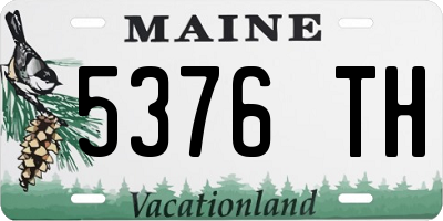 ME license plate 5376TH