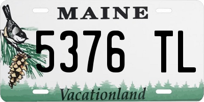 ME license plate 5376TL