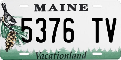 ME license plate 5376TV