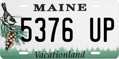 ME license plate 5376UP