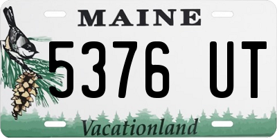 ME license plate 5376UT