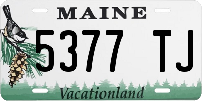ME license plate 5377TJ