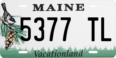 ME license plate 5377TL