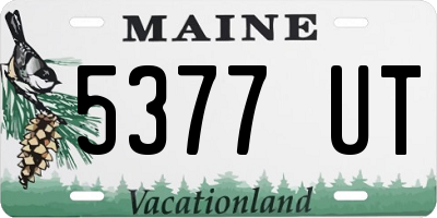ME license plate 5377UT