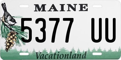 ME license plate 5377UU