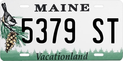 ME license plate 5379ST