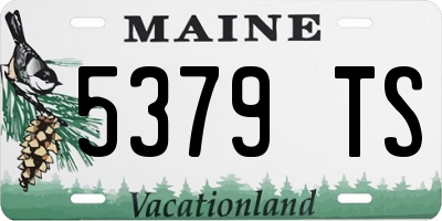 ME license plate 5379TS