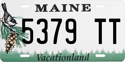 ME license plate 5379TT