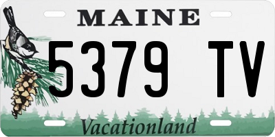 ME license plate 5379TV