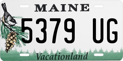 ME license plate 5379UG