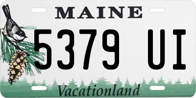 ME license plate 5379UI
