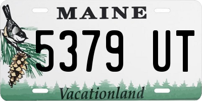 ME license plate 5379UT