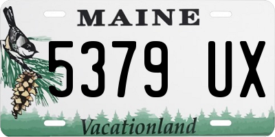 ME license plate 5379UX