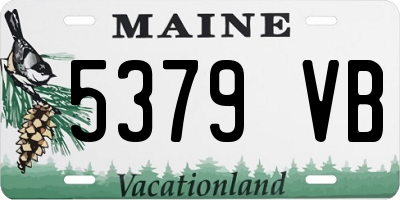 ME license plate 5379VB