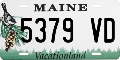 ME license plate 5379VD