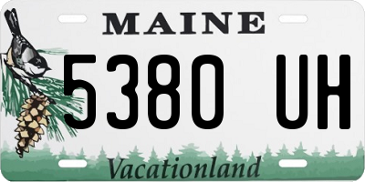 ME license plate 5380UH