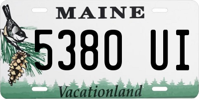 ME license plate 5380UI