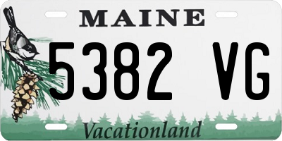 ME license plate 5382VG