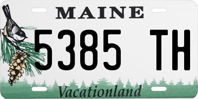 ME license plate 5385TH