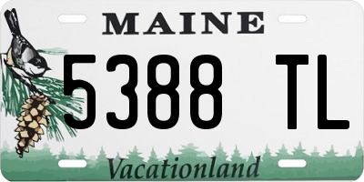 ME license plate 5388TL