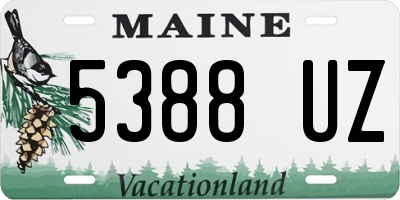 ME license plate 5388UZ