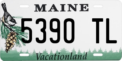 ME license plate 5390TL