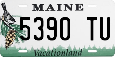 ME license plate 5390TU