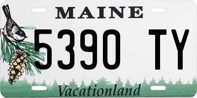 ME license plate 5390TY