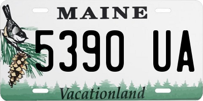 ME license plate 5390UA