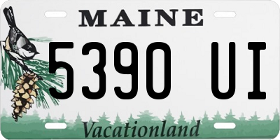 ME license plate 5390UI