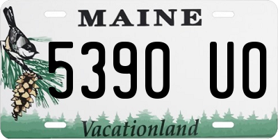 ME license plate 5390UO