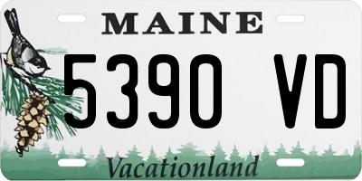 ME license plate 5390VD